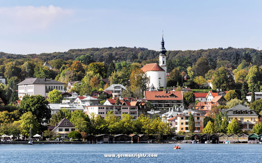 The town of Starnberg at the Starnberger See near Munich