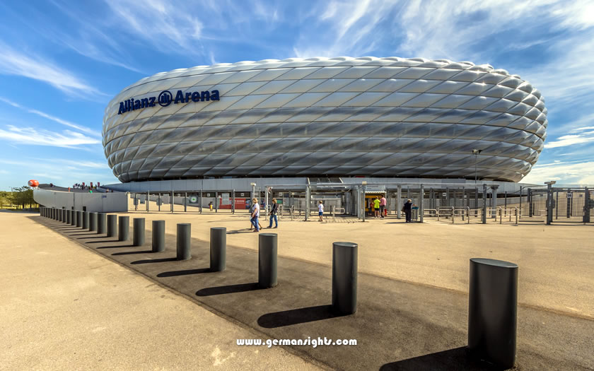 The Allianz Arena, home of Bayern Munich