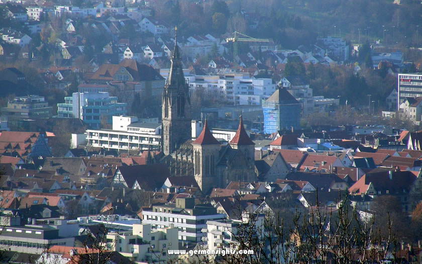 View over Reutlingen, Germany