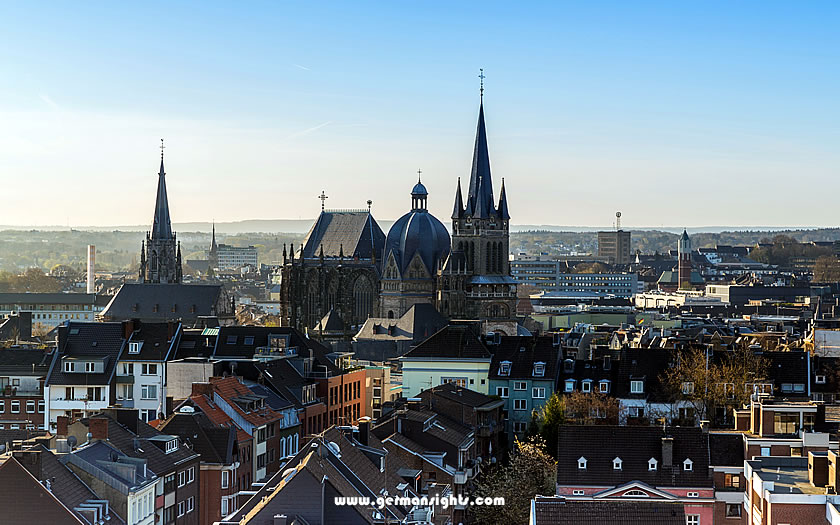 View of Aachen cathedral