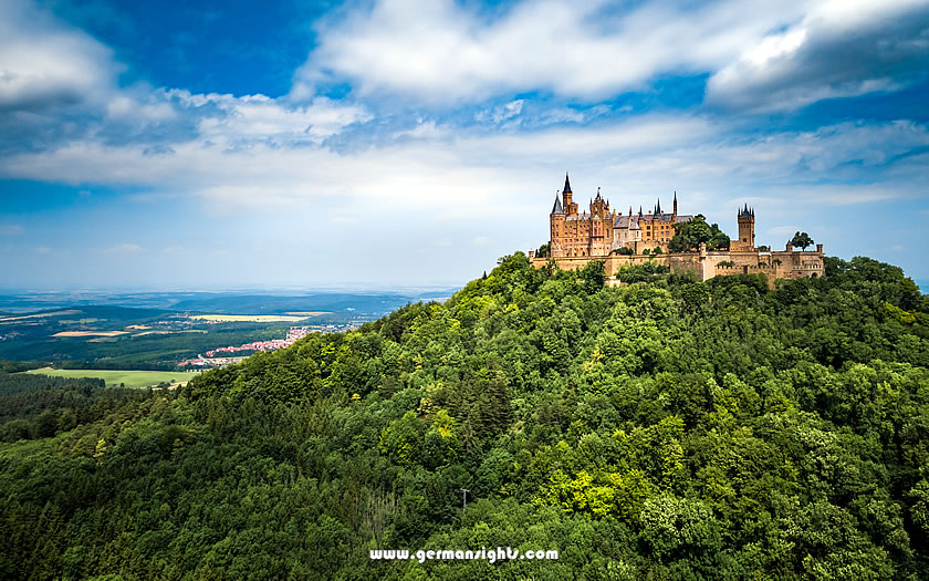 The Hohenzollern castle near Hechingen