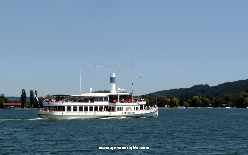 Ferry service on the Ammersee lake