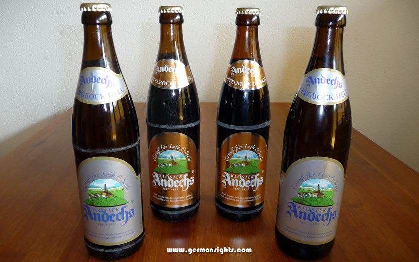 Beer from Kloster Andechs near the Ammersee lake