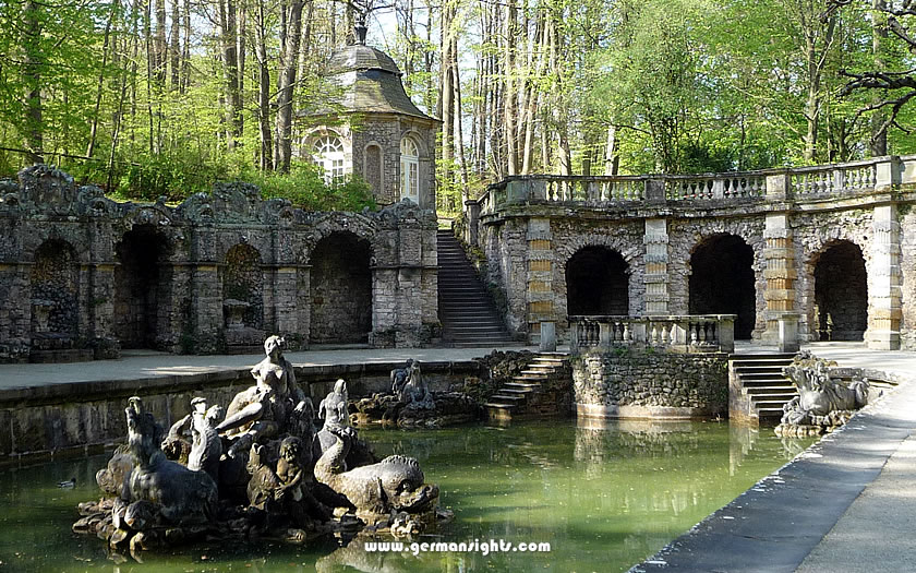The Hermitage Gardens in Bayreuth Germany