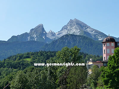 View towards the Watzmann in Berchtesgaden