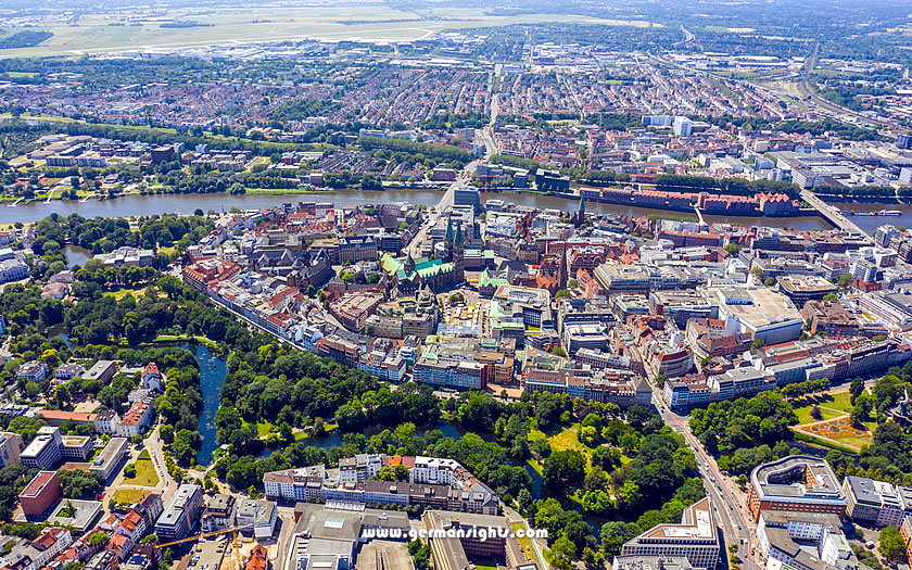 The 'green belt' around Bremen city centre