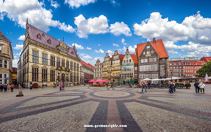 The Marktplatz in Bremen