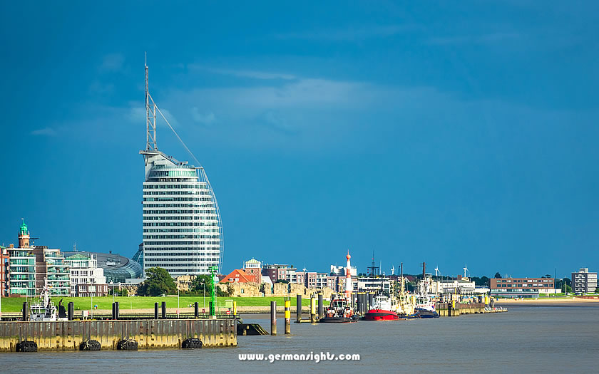 View of Bremerhaven harbour