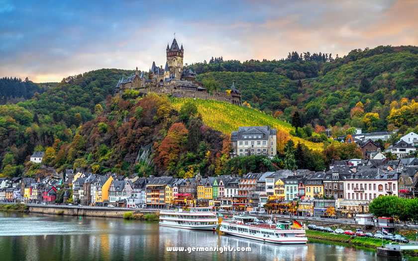 Cochem on the Mosel river