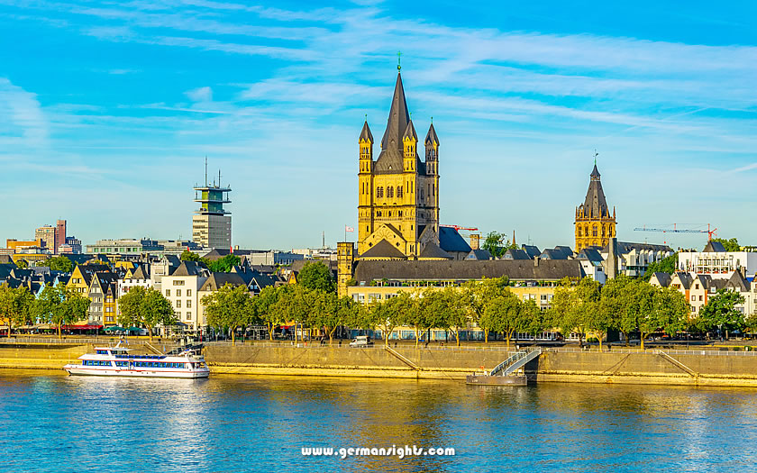 Groß St Martin church in Cologne