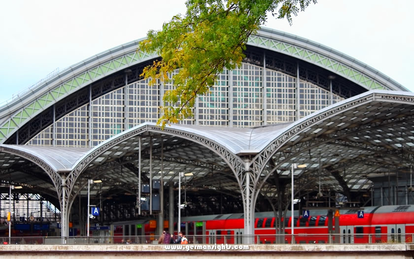 The main train station in Cologne