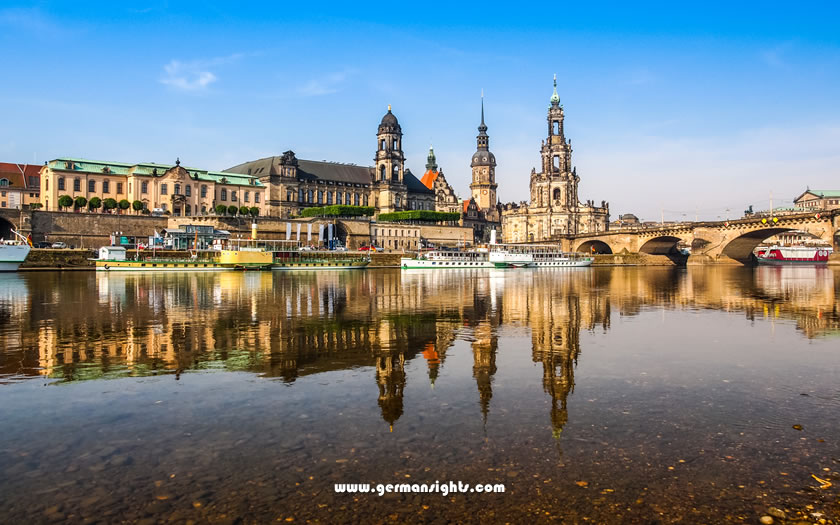The Zwinger palace complex in Dresden