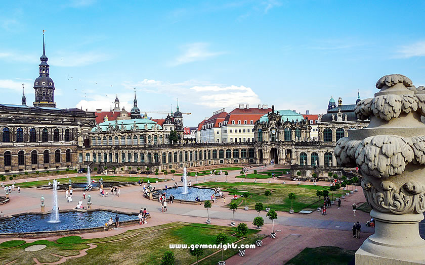 The Zwinger palace complex in Dresden