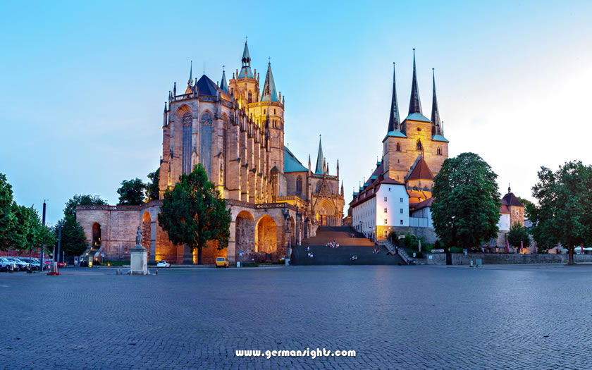 The Erfurt cathedral complex, where Martin Luther was ordained