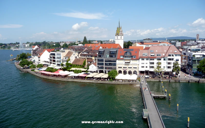 View over Friedrichshafen, Germany