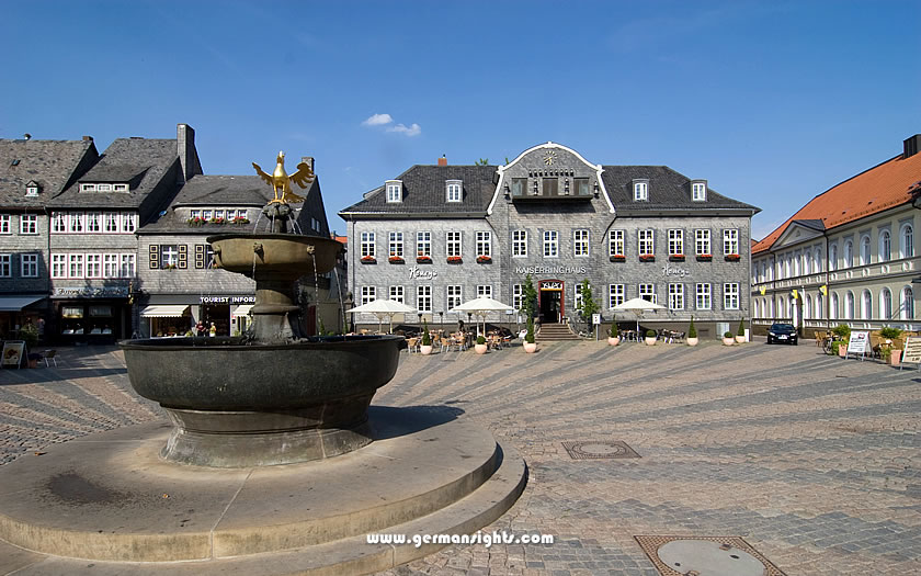 The Market Square and Fountain in Goslar