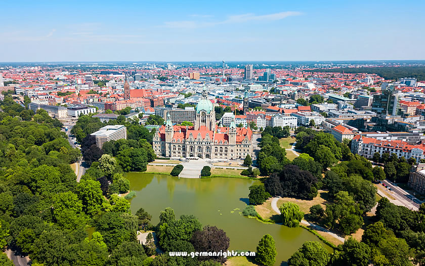 The city hall in Hanover