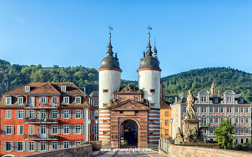 The Old Bridge and the Bridge Gate in Heidelberg