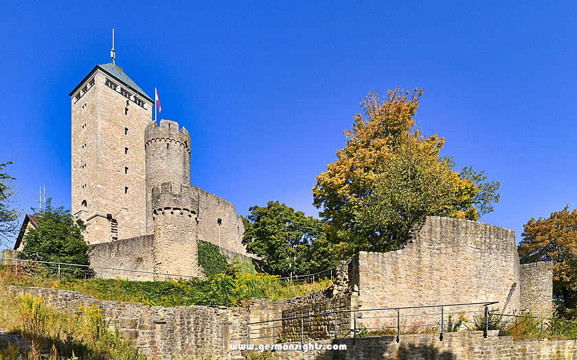 Starkenburg castle above Heppenheim