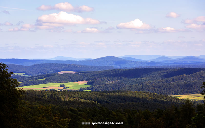 Extinct volcanoes in the Vogelsberg region