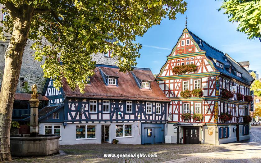 Half-timbered houses in Idstein Germany