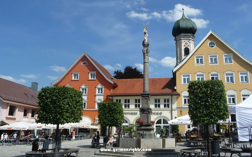 Town centre of Immenstadt Germany