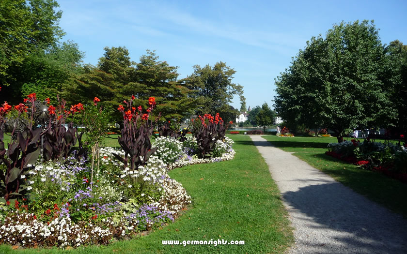 The city garden on the northern edge of the island of Lindau