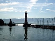 The harbour at Lindau on Lake Constance