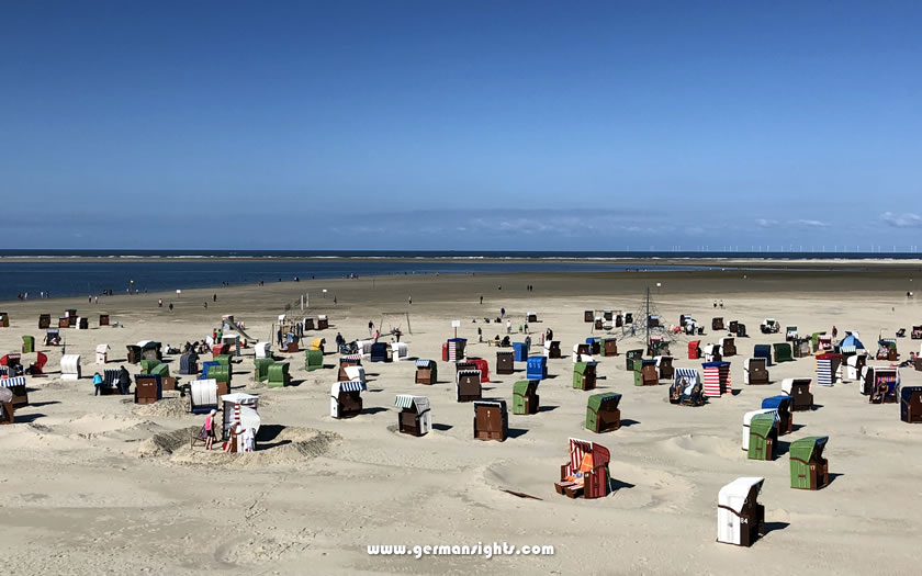 Sand dune landscape on Norderney