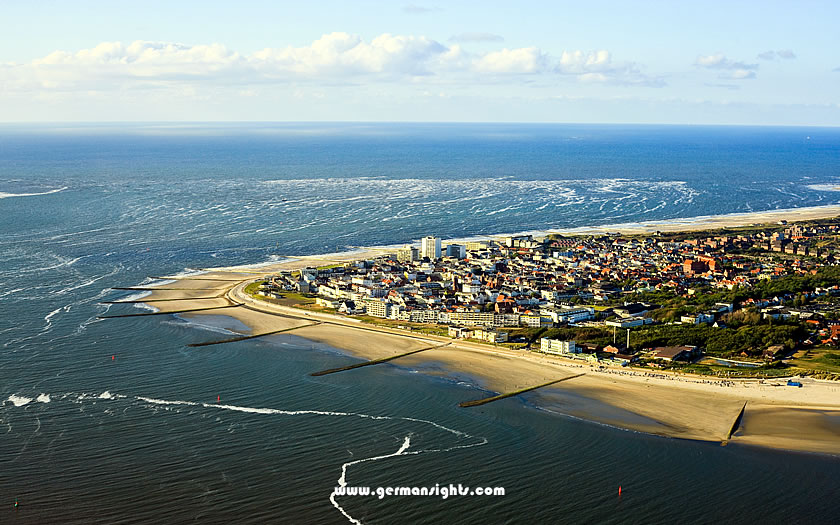 An aerial view of Norderney