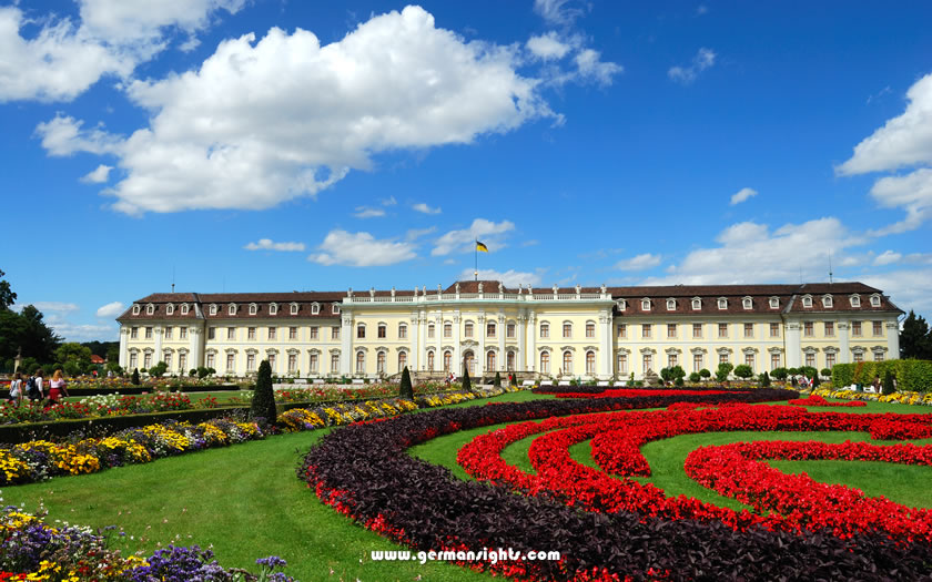 View of the Ludwigsburg Palace and Gardens