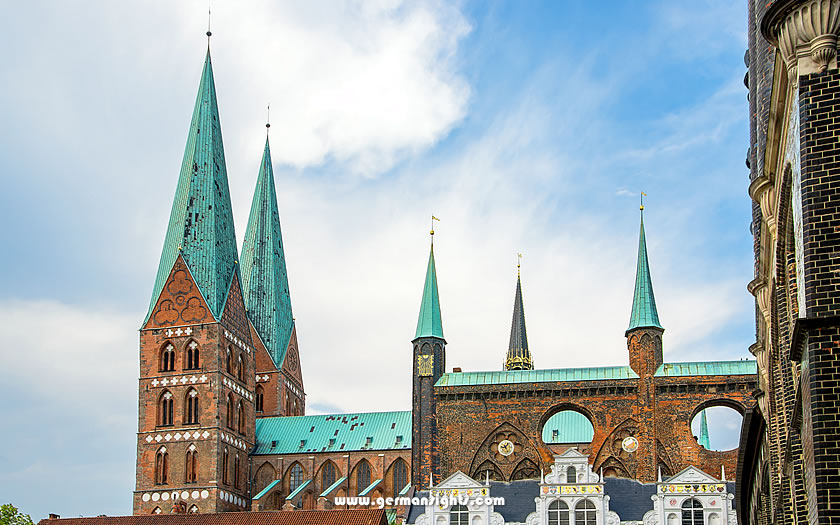 The Church of St Mary in Lübeck old town
