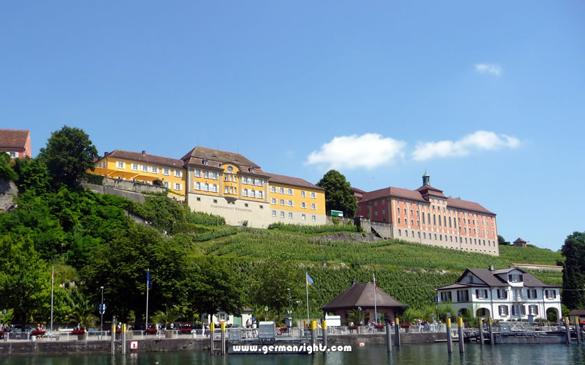 Some of the vineyards under the state winery in Meersburg