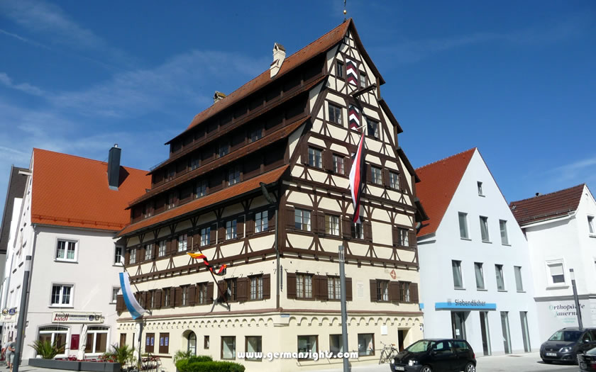 The 'House of Seven Roofs' in Memmingen