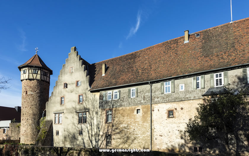 The old city walls of Michelstadt