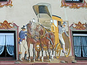 One of the many fresco house paintings in Mittenwald