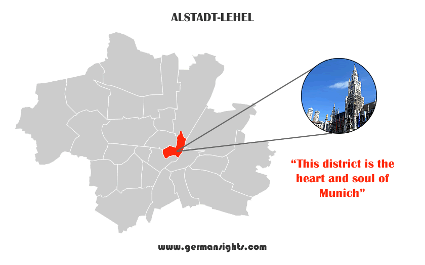 The Altstadt-Lehel district of Munich