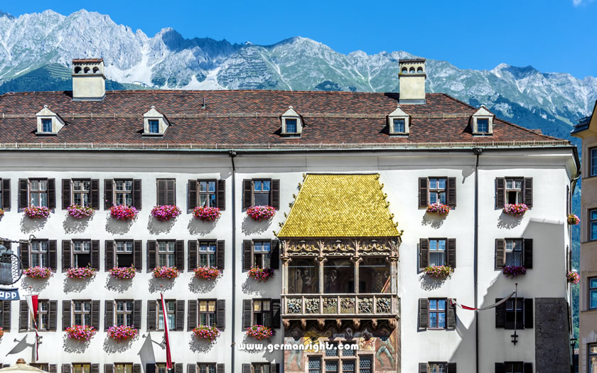 The famous Golden Roof in Innsbruck old town