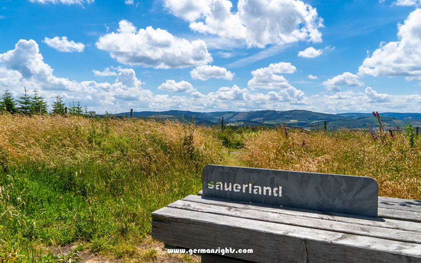 View over the Sauerland countryside