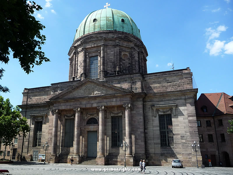 The Elisabethkirche in Nuremberg.