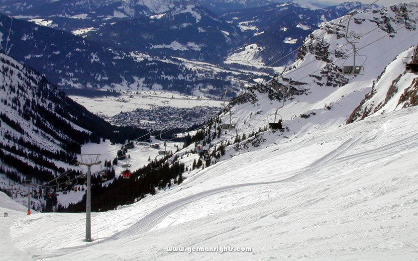 The long run on the Nebelhorn back to Oberstdorf