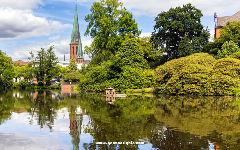 The spire of the Lamberti church in Oldenburg