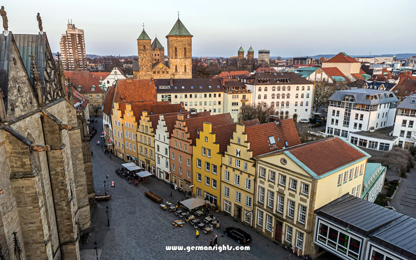View over the historic centre of Osnabrück