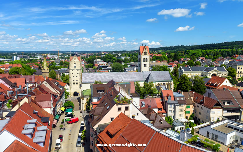 An aerial view of Ravensburg