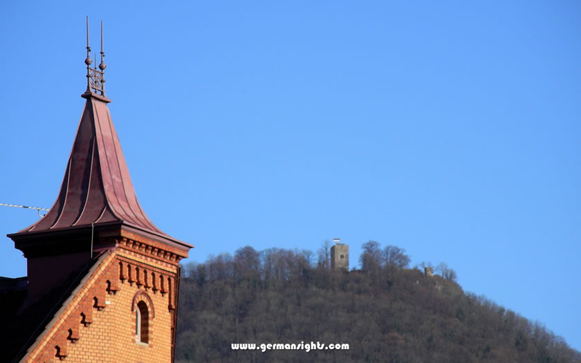 The Achalm fortifications above Reutlingen