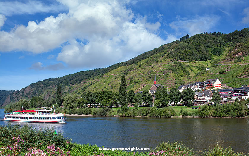 Taking a river cruise on the Mosel