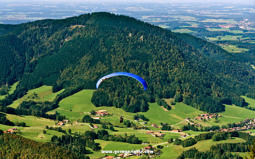 Paragliding from the Unterberg near Ruhpolding
