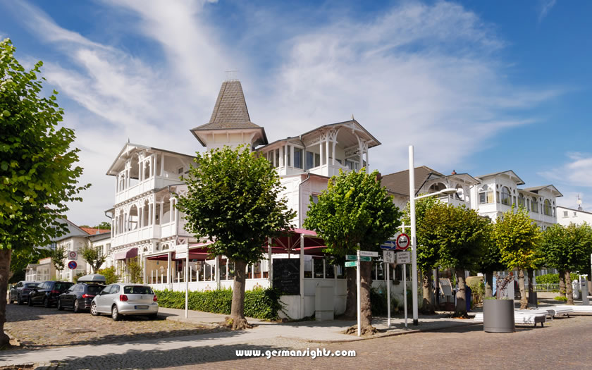 Typical spa architecture in Sellin