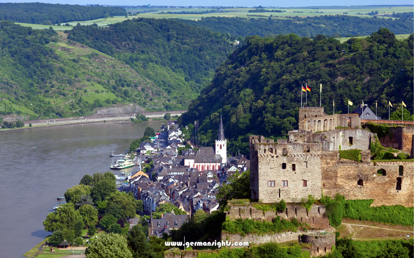 The Rheinfels Castle above St Goar