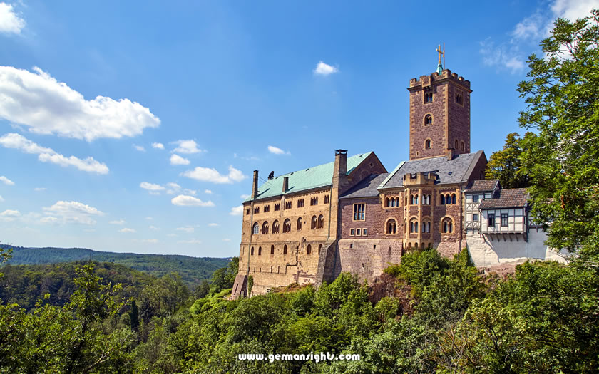 Wartburg Castle played host to both Martin Luther and Goethe